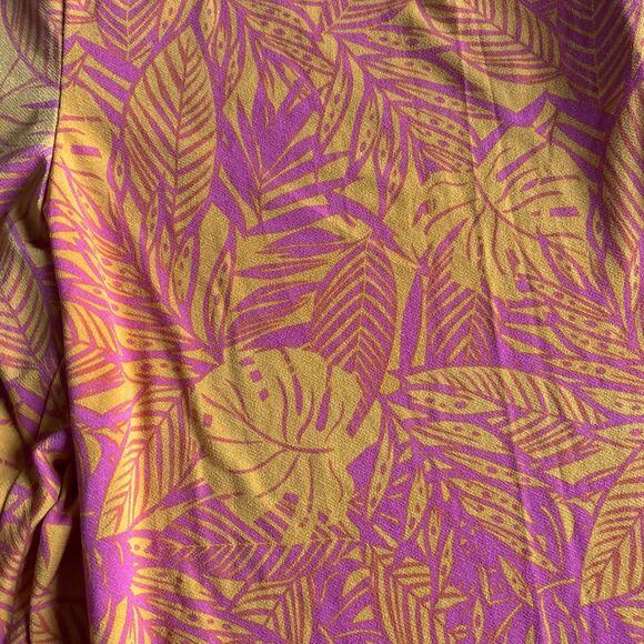 NWT- MSRP $60 Bar III Women Boho Printed High-Rise Wide-Leg Pants Orange Size XL - Picture 2 of 9